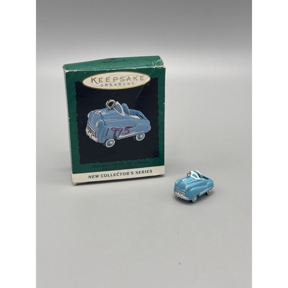 HALLMARK 1995 Keepsake Ornament Miniature Kiddie Car Classics Murray Champion 1”